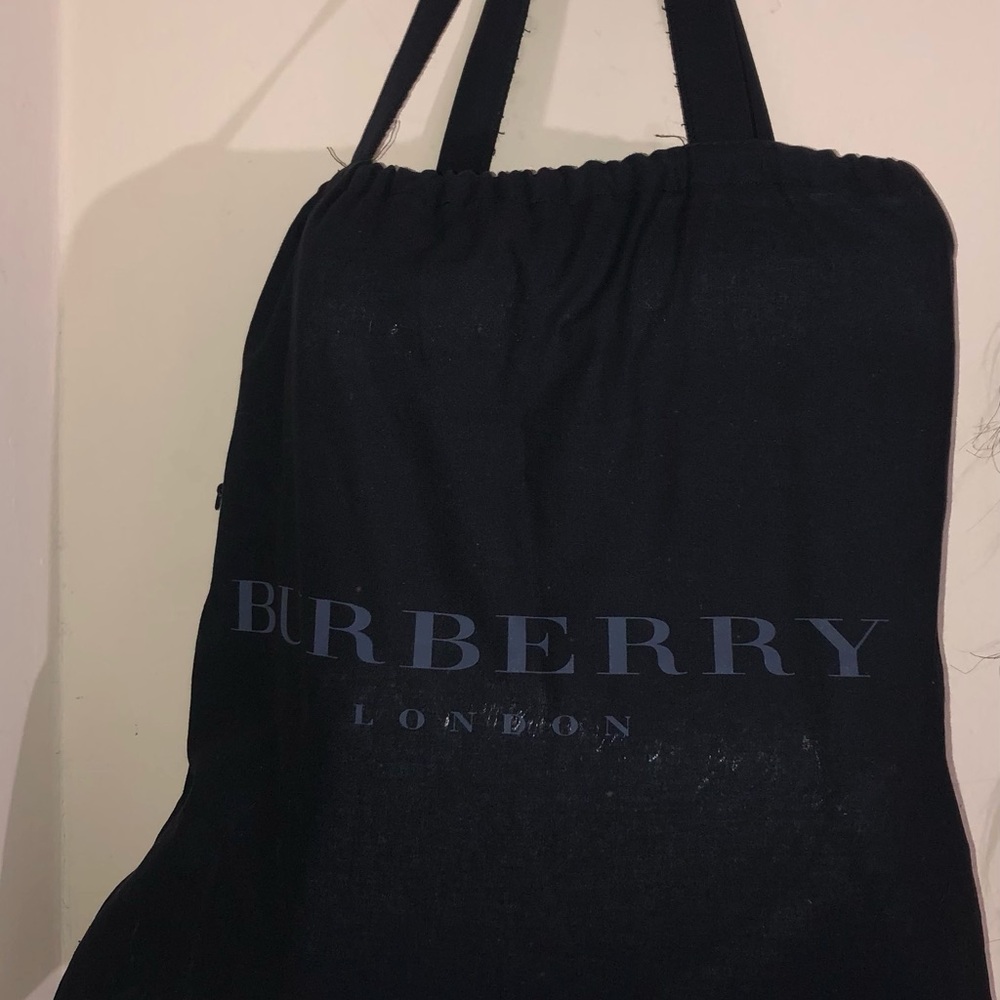 Burberry Black Canvas Tote/ Dust bag - Picture 5 of 6